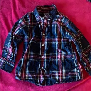 Boys J Crew/Crewcuts button down in tartan